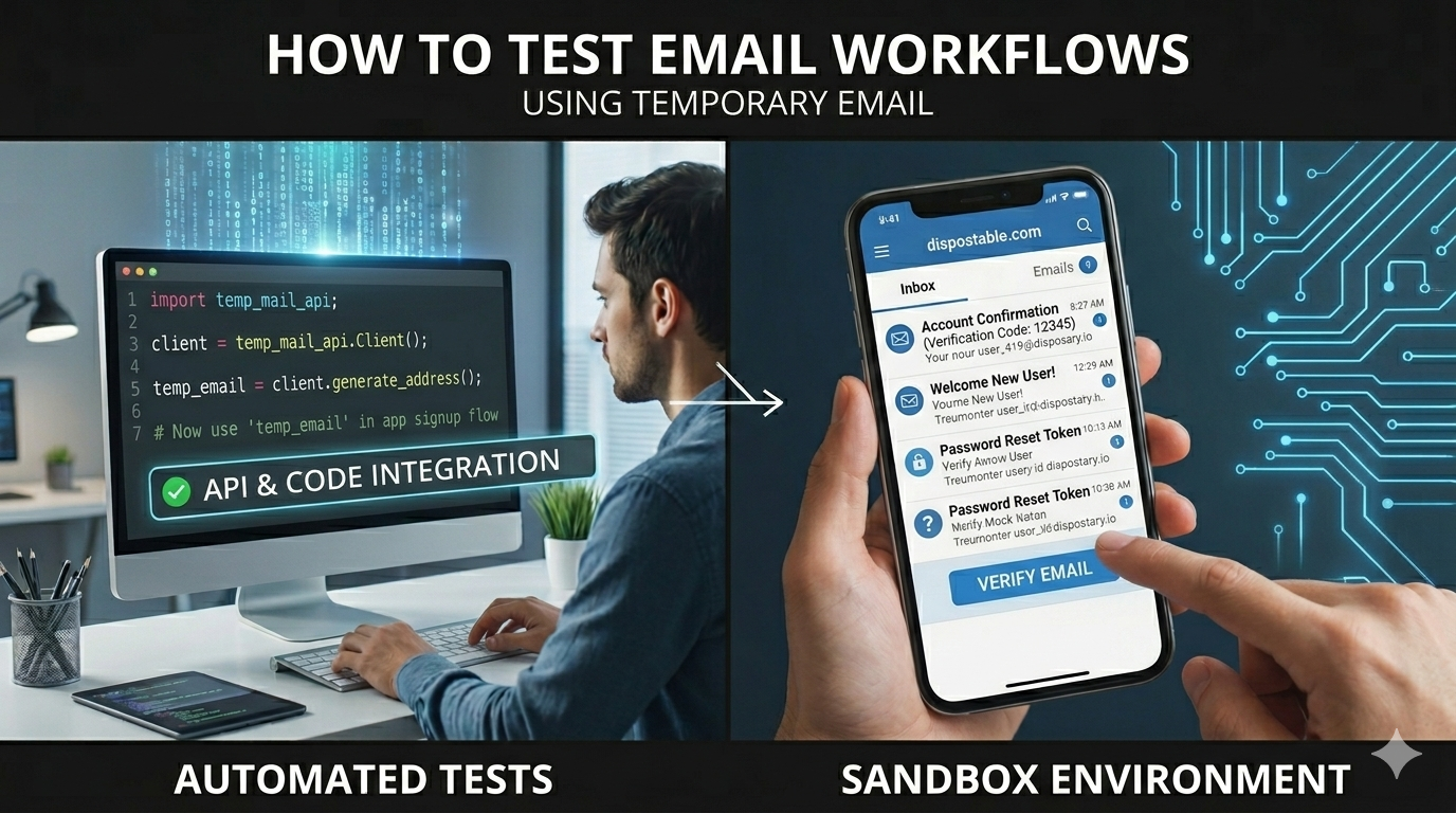 How to Test Email Workflows Using Temporary Email